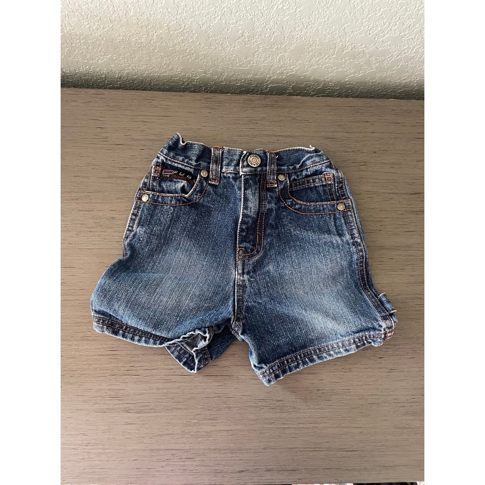 Vintage Fubu Boys 24 month Blue Denim Shorts